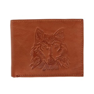 CTM Men's RFID Wolf Embossed Bifold Wallet - 1 of 4