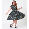 Unique Vintage Women's Plus Dahlia Swing Dress - 3 of 4