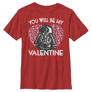 Boy's Star Wars Valentine Darth Vader Invitation T-Shirt