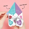 Big Dot of Happiness Colorful Hearts - Happy Valentine's Day Party Cootie Catcher Game - Valentine Jokes for Kids Fortune Tellers - Set of 12 - 3 of 4