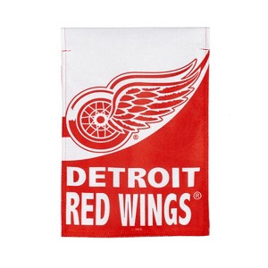 Evergreen Flag, DS New Burlap, Garden, Detroit Red Wings - 1 of 4