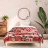 Deny Designs Twin/ Twin Extra Long Cynthia Gingerbread Village Comforter and Pillow Sham Pink - 3 of 4