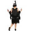 HalloweenCostumes.com Plus Size Onyx Flapper Costume for Women - 2 of 3