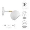 Modway Chalice 4-Inch Swing-Arm Metal Wall Sconce – Adjustable Modern Sconce Light with Swivel Arm for Bedroom, Office, or Hallway - 2 of 4