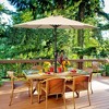Wellfor 7.5' Hexagon Outdoor Patio Market Umbrella - 2 of 4
