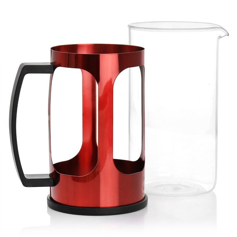 Mr. Coffee 30oz Glass and Stainless Steel French Coffee Press, 5 of 9