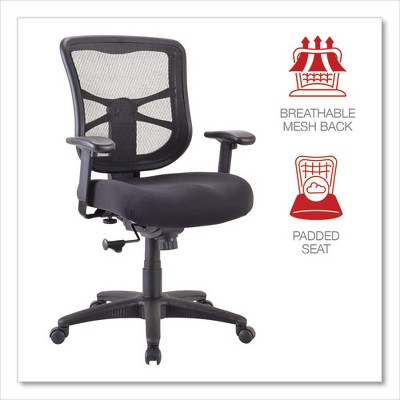 Black Mesh Adjustable Ergonomic Task Chair with Swivel