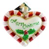 Old World Christmas 3.0 Inch Peppermint Heart Ornament Christmas 1St Love Tree Ornaments - 2 of 3