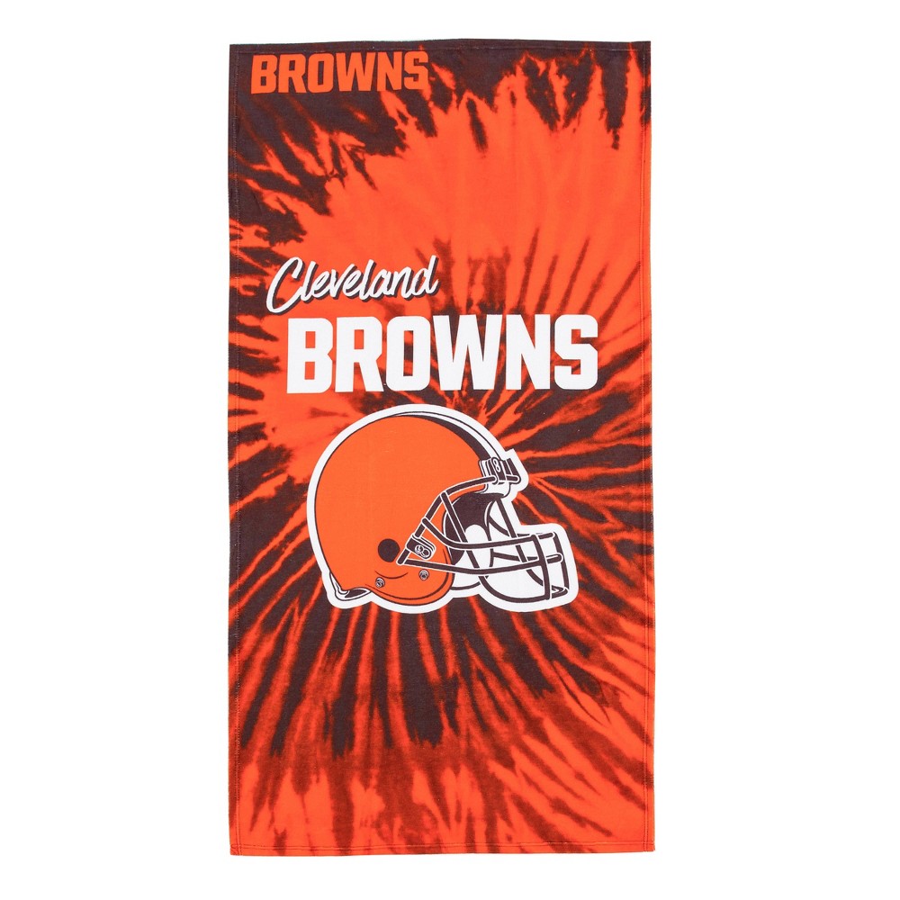 Photos - Towel NFL Cleveland Browns Pyschedelic Beach 