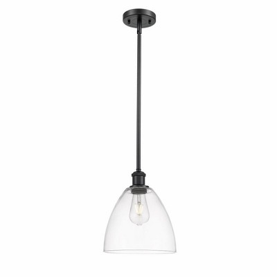 Bristol Glass - 1 Light Mini Pendant In Industrial Style-11.25 Inches Tall and 9 Inches Wide