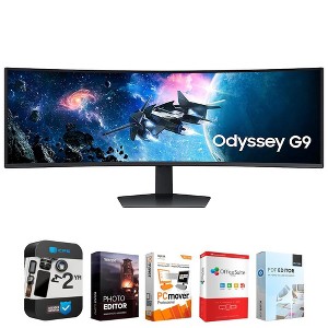 Samsung 49" Odyssey G9 G95C DQHD Curved Gaming Monitor + 2 Year Protection Pack - 1 of 4