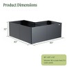 Vego Garden Tall Modern Outdoor Raised Bed Metal Outdoor Planter Box - 3 of 3