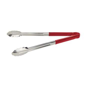 Winco Stainless Steel Tongs 12 Silver - Office Depot