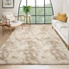 TROPOW Large Fluffy Living Room Area Rug Soft Plush Bedroom Throw Carpet Modern Solid Color Shaggy Rug Non Slip Non Shedding Fuzzy Faux Fur Area Rug - 2 of 4