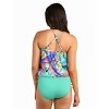 24th & Ocean Women's Standard Underwire V-Neck Blouson Tankini Swimsuit Top - 3 of 3