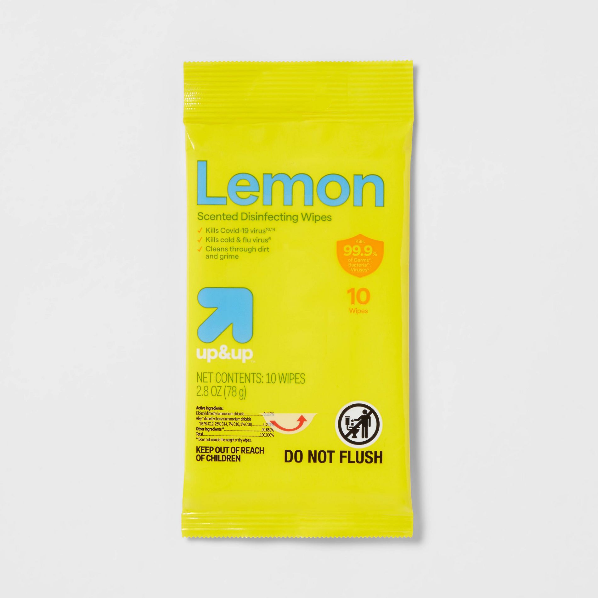 Lemon All Purpose Disinfecting Wipes - up&up™