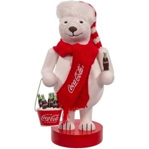Kurt Adler Coca-Cola Polar Bear Nutcracker, Multicolored, 14" - 1 of 4