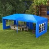 9.6' x 19' Large Party Tent, Outdoor Event Shelter, Gazebo Canopy with 4 Removable Window Sidewalls for Weddings, Picnics - 2 of 4