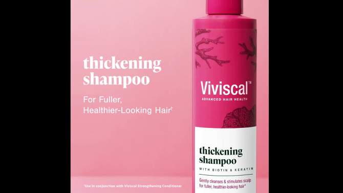 Viviscal Thickening Shampoo with Biotin and Keratin - 8.45 fl oz, 2 of 11, play video