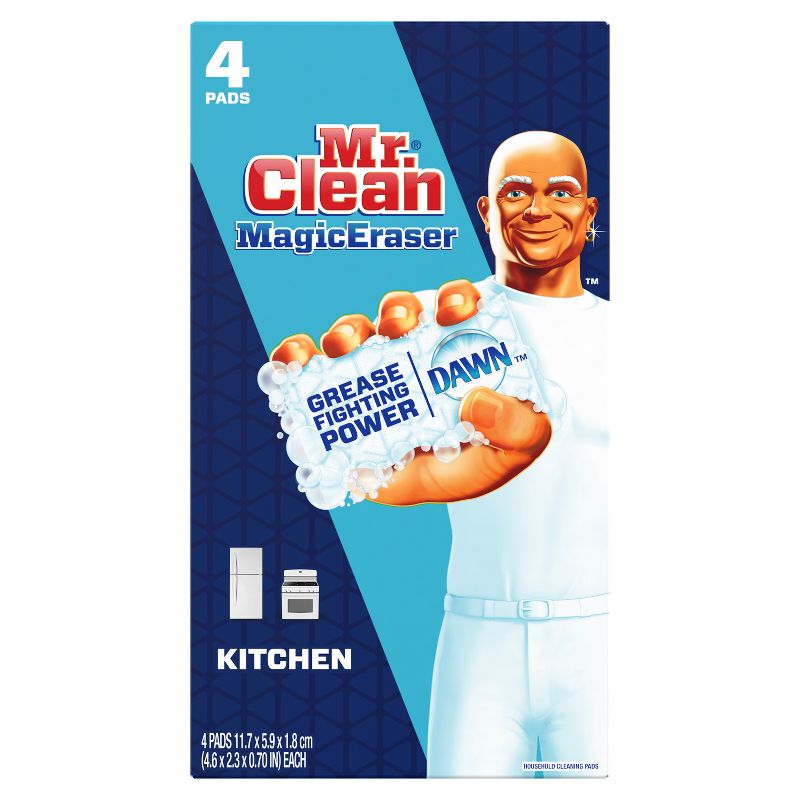 Mr. Clean Magic Eraser Kitchen with Dawn, Cleaning Pads with Durafoam - 4ct, 1 of 10