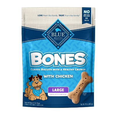 Blue Buffalo Chicken Flavored Dog Biscuits Dog Treats - Large Dog Treats - 16oz