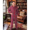 ADR Men's Plush Fleece One Piece Hooded Footed Zipper Pajamas Set, Soft Adult Jumpsuit PJs with Hood - 2 of 4
