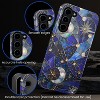 BONGEEK Case Compatible with Samsung Galaxy S23,Scratch Resistant Hybrid 2-Layer Hard Shell Bright Phone Case,Celestial Starry Night Moon Stars - 3 of 4