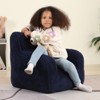 Itopfox Kids Plush Teddy Bear Bean Bag Chair, Comfy Toddler Seating for Boys and Girls, Dark Blue - 2 of 4