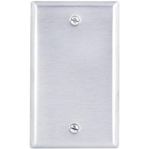Leviton Silver 1 gang Stainless Steel Blank Wall Plate 1 pk - 1 of 1
