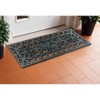 HomeRoots 9" X 30" Black Rubber Dog Outdoor Door Mat - 2 of 4
