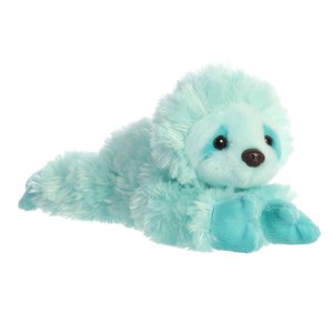 Aurora Small Minty Sloth Mini Flopsie Adorable Stuffed Animal Blue 8" - 1 of 4