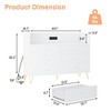 ODK Modern 6-Drawer Wide Dresser with Large Capacity Storage Cabinet for Bedroom, Living Room | Stylish Wooden Chest, Multi-Functional TV Stand - 3 of 4