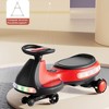 SEVOBAL Toy Vehicles, Kids Wiggle Ride On Car with Music for Children Indoor and Outdoor Activity, Red+Black, 29.92"*12.99"*14.56" - 3 of 4