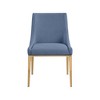 Meridian Furniture,Haines Linen Textured Polyester Fabric Dining Chair - 3 of 4