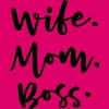 Men's Design By Humans Wife. Mom. Boss. By TheBlackCatPrints T-Shirt - 2 of 2