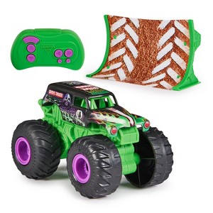Monster Jam, Official Grave Digger Remote Control Monster Truck 1:64 Scale, Includes Ramp, RC Cars Kids Toys for Boys and Girls Ages 3 4 5 6 and up - 1 of 4