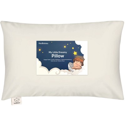 KeaBabies Toddler Pillow with Pillowcase, 13X18 Soft Organic Cotton Toddler Pillows for Sleeping, Kids Travel Pillow Age 2-5