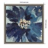 Amanti Art Inky Floral III Cool by Silvia Vassileva Canvas Wall Art Print Framed 16 x 16-in. - 4 of 4
