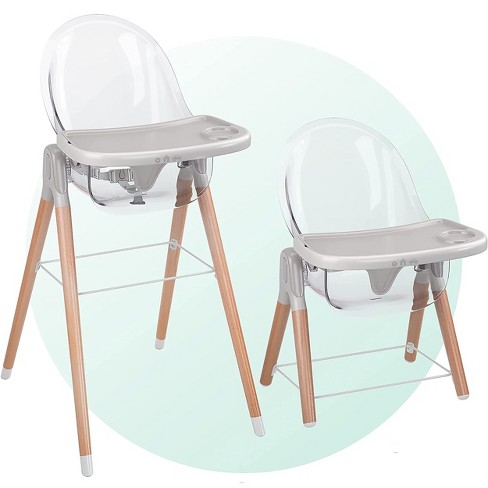 Children Of Design Adjustable 6 in 1 Classic Wooden High Chair