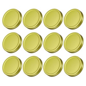 Unique Bargains Regular Leak-Proof Kitchen Storage Mason Jar Lids 50 Pcs - 1 of 4