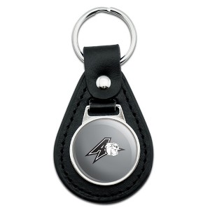 UNC Asheville Secondary Logo Black Leather Keychain - 1 of 4