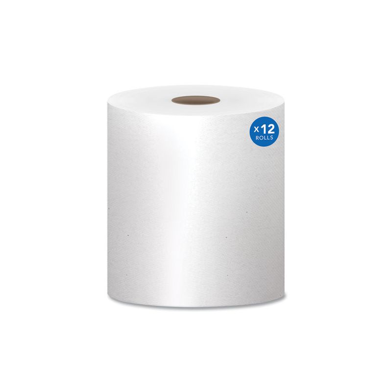 Scott Essential Hard Roll Towels for Business, Absorbency Pockets, 1-Ply, 8" x 800 ft,  1.5" Core, White, 12 Rolls/Carton, 1 of 8