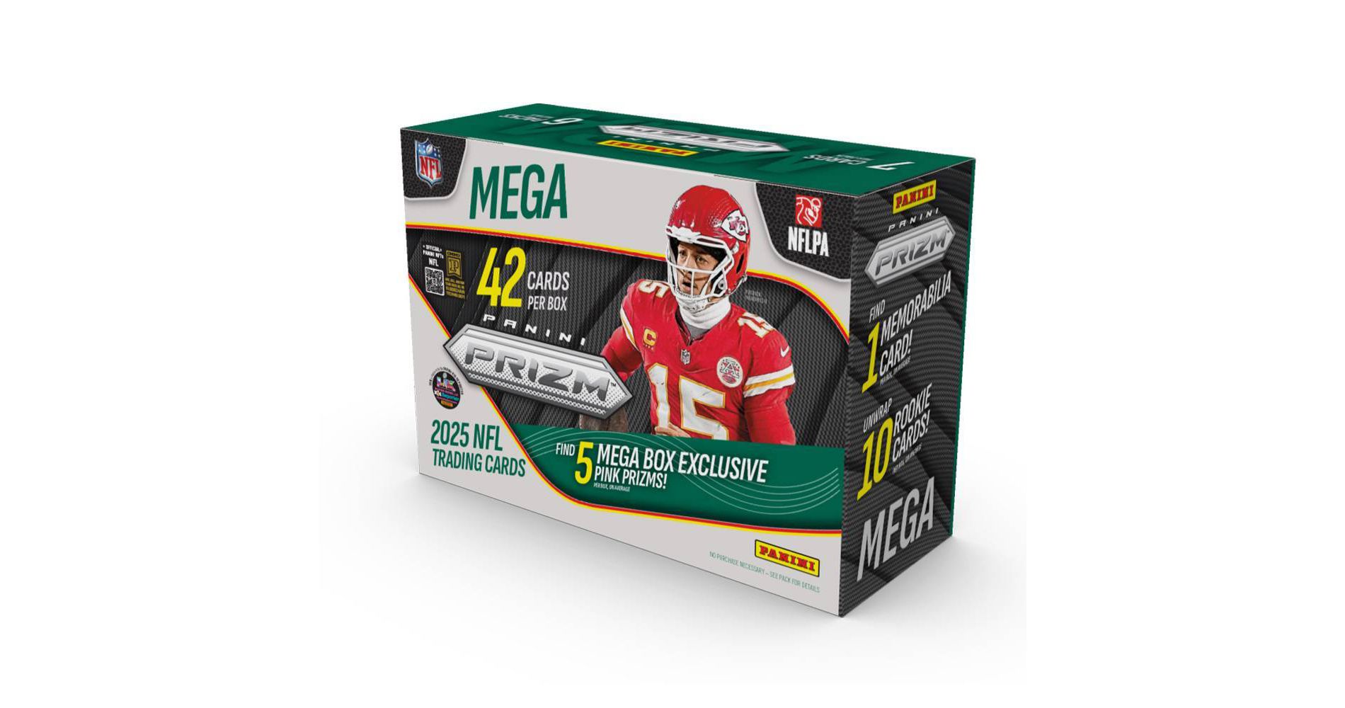 2025 Panini NFL Prizm Football Trading Card Mega Box