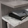 GlasFlength Nightstands Accent Nightstand Bedside Table Nightstand End Tables Nightstands with Drawer for Bedroom, Brown, 21.18"*19.45"*22.36" - 4 of 4
