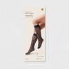 Women's Viney Floral Sheer Fashion Knee Highs - A New Day™ Black One Size Fits Most - 2 of 2