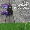 Fosmon 7 Day Digital Outdoor Timer For Outlet Weatherproof, [ETL Listed] Outdoor Light Timer Outlet, Programmable Countdown, 3 Outlet Plug - 4 of 4