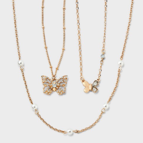 Target deals butterfly necklace