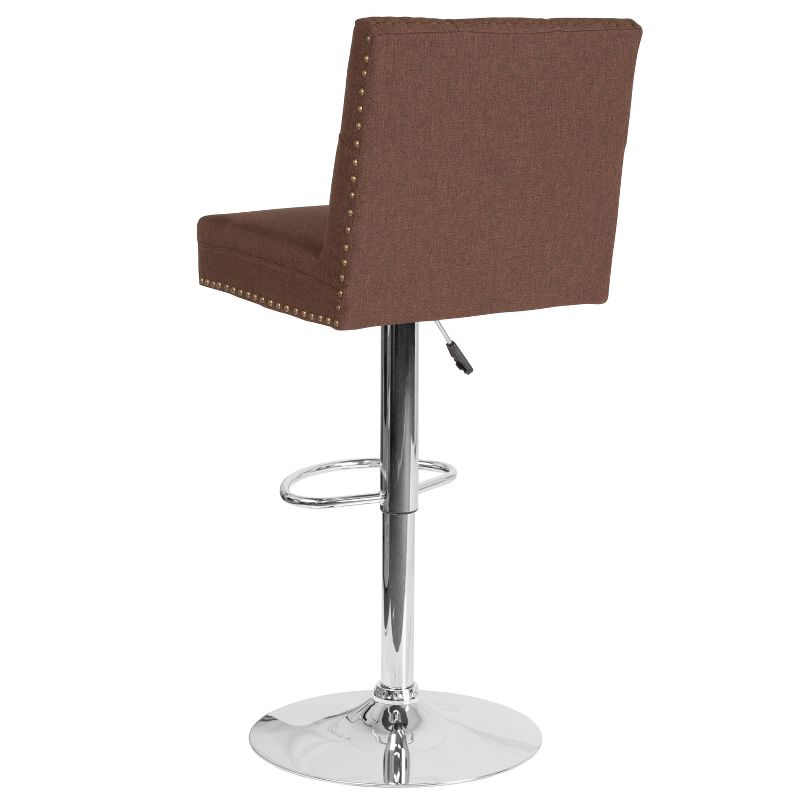 Flash Furniture Ravello Contemporary Adjustable Height Barstool with Accent Nail Trim, 2 of 5