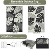 Waterproof Outdoor Rug – Reversible Plastic Straw Rug, Foldable, UV-Resistant with Bag & Stakes for Patio, RV, Camping, Picnic, Deck - 3 of 4