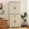 ORRD Modern wooden cabinet with sturdy frame. Fits living room, entryway, bedroom, hallway & office. Features LEDs and a drawer. - 2 of 4